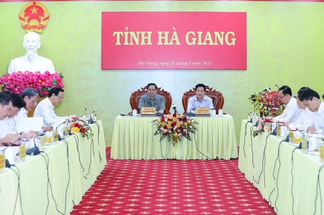 Thủ tướng Chính phủ Phạm Minh Chính làm việc tại Hà Giang