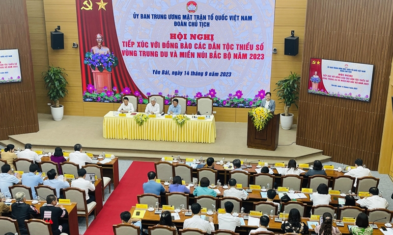 Yên Bái: Hội nghị tiếp xúc với đồng bào các dân tộc thiểu số vùng Trung du và miền núi Bắc bộ năm 2023