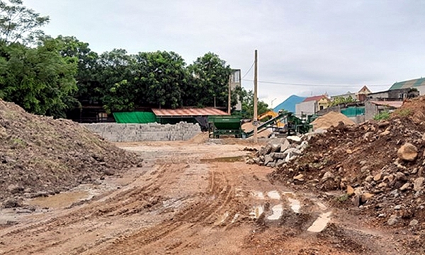 Triệu Sơn (Thanh Hóa): Ngang nhiên san lấp, tập kết kinh doanh vật liệu xây dựng trái phép trên 4.000m2 đất nông nghiệp