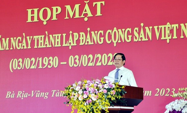 Bà Rịa - Vũng Tàu: Họp mặt kỷ niệm 93 năm Ngày thành lập Đảng Cộng sản Việt Nam