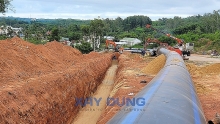 Quảng Ngãi: Chưa được phép, nhà máy Bột - Giấy VNT19 đã vội vã thi công đường ống xả thải hướng ra vịnh Việt Thanh