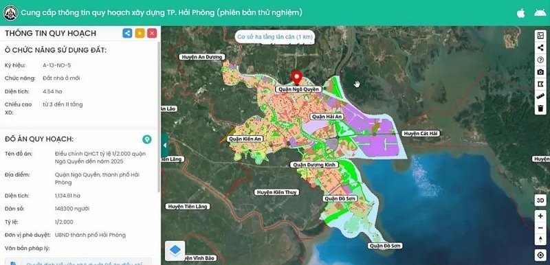Hải Phòng: Triển khai hệ thống cung cấp thông tin quy hoạch xây dựng thành phố