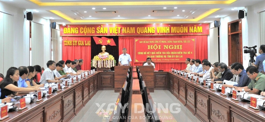 Công bố kết quả kiểm tra tại Gia Lai của Ban Chỉ đạo Trung ương về phòng chống tham nhũng, tiêu cực