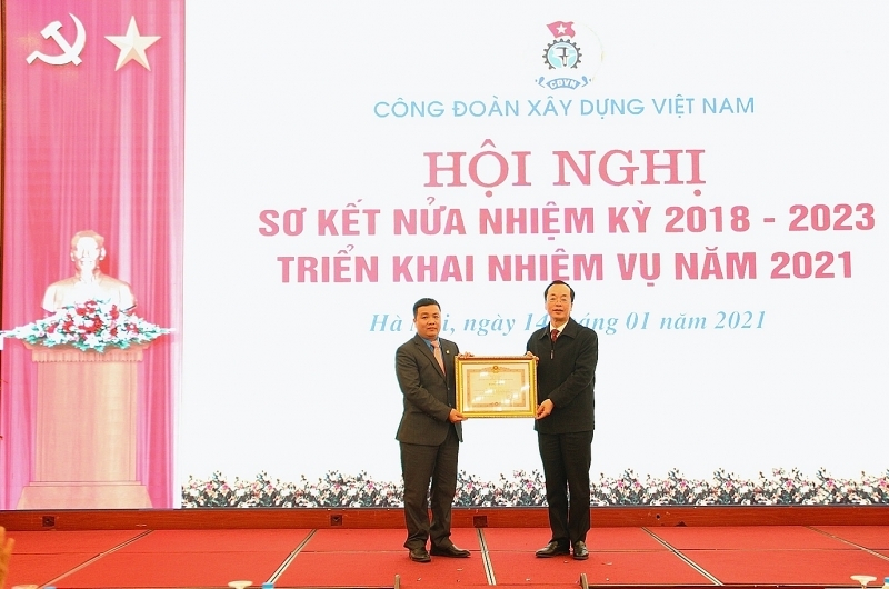 Công đoàn Xây dựng Việt Nam sơ kết hoạt động Công đoàn nửa nhiệm kỳ 2018 - 2023