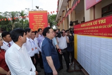 chu tich quoc hoi kiem tra cong tac chuan bi bau cu tai tien lang