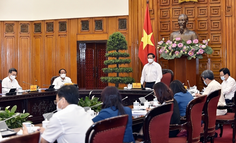 thu tuong chinh phu lam viec voi bo xay dung ve tinh hinh thuc hien nhiem vu cua nganh