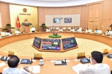 Thủ tướng Phạm Minh Chính chủ trì cuộc họp trực tuyến với 8 địa phương về phòng, chống dịch bệnh