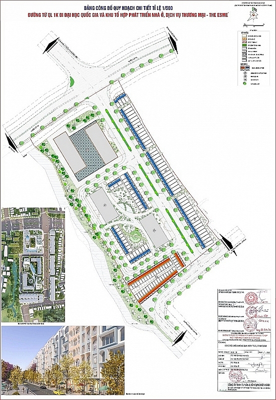 Bình Dương: Công bố quy hoạch chi tiết tỷ lệ 1/500 đường từ Quốc lộ 1K đi ĐHQG và Khu tổ hợp phát triển nhà ở, dịch vụ thương mại The Esme'