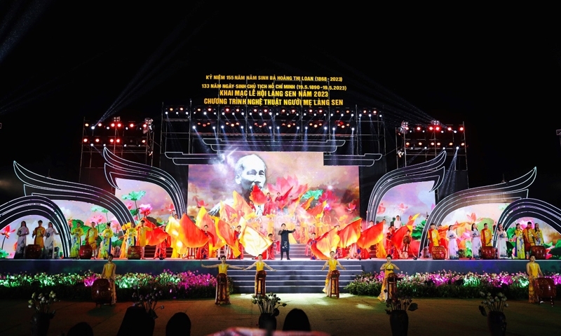 Nghệ An: Long trọng khai mạc Lễ hội Làng Sen năm 2023